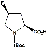 Chemical diagram for N-tert-Butoxycarbonyl-(2S